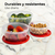 Juego 3 Recipientes Plásticos Con Tapa Organizadores Cocina - tienda en línea
