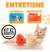 Kit de 2 Juguetes interactivos para gatos Speedy giratorio Naranja Verde - Mega Shop TV