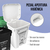 Punto ecológico con 3 canecas reciclaje con pedal grande 53L en internet