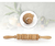 Masajeador De Madera Con Rodillos 360°, 45 Cm, Ideal Para Relajar Músculos Y Mejorar La Circulación, Perfecto Para Deportistas Y Uso Diario, Style Stars. - comprar en línea