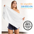 Imagen de Combo De 8 Toallas Hoteleras De Algodón 100% 4 Toallas De Cuerpo 70x140cm Y 4 De Mano 40x70cm Color Blanco Liso Alta Absorción Y Suavidad, 510 Hilos Ideal Para Hogar O Viajes Energy Plus