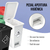 Punto Ecológico De 12l Con 4 Canecas De Reciclaje Con Pedal, Colores Blanco, Verde, Negro Y Rojo, Ideal Para Separar Residuos En Hogar, Oficina U Hospital, Energy Plus. en internet