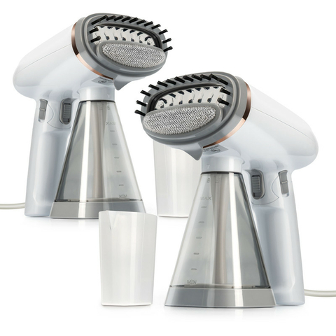 Set x2 Plancha Vapor Vertical Portátil 1155W Elimina Arrugas