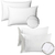Combo 2 Almohadas Viscoelástica +2 Fundas Algodón 180 Hilos