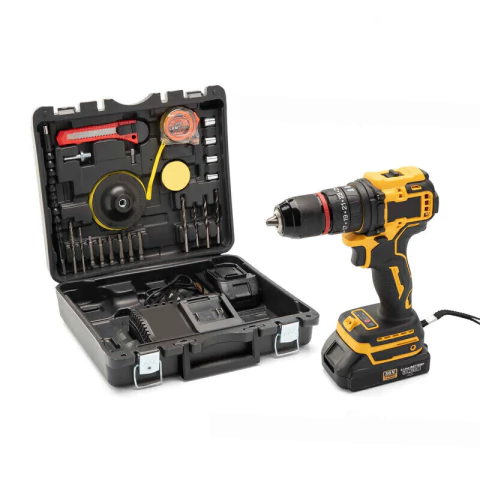 Taladro Inalámbrico 36V 14 Accesorios 2 Baterías Recargables
