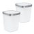 Kit x2 Cestos de Basura de 15L con Pisa Bolsa, Canecas Plásticas Compactas y Resistentes para Cocina, Baño u Oficina, Fáciles de Usar y Limpiar. - comprar en línea