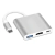 Cable Adaptador Hub Usb C 3 En 1 + USB + HDMI 4k+ PD Macbook - comprar online