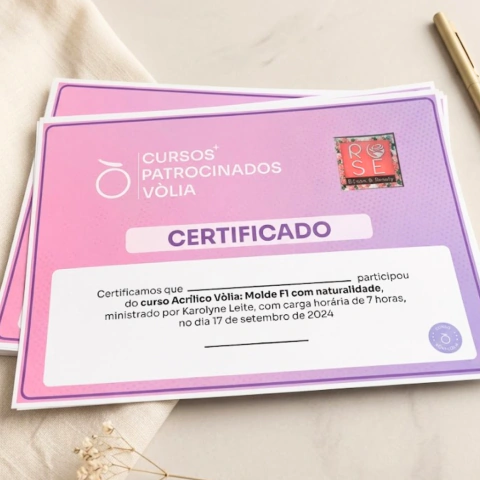 Certificado Personalizado A4 para Instrutora Iniciante