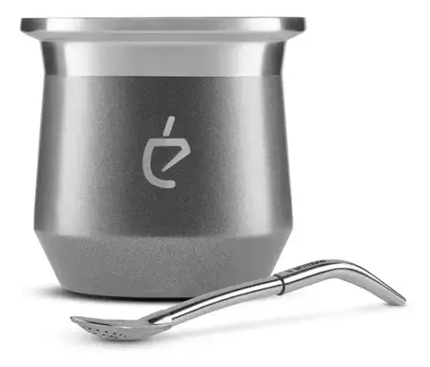 Un Mate - Lunar Grey + Bombilla - comprar online