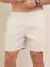 shorts linho grosso masculino curto algodão bolsos cordão amarração premium luxo praia - comprar online
