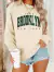 Moletom Feminino Brooklyn (FRENTE) Gola Redonda Casaco Feminino Masculino Flanelado Unissex Inverno Frio Algodão Blusa na internet