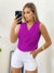 Blusa feminina Regata Gola Boba Manga Elegante Soltinha Moda - loja online
