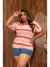 Blusa Feminina Manga Curta Listrado Gola Redonda Tendencia Feminina ⭐⭐⭐⭐⭐4.9 na internet