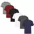Compre 5 Leve 6 Camiseta Masculina Algodão Premium, Slim Fit Manga Curta Anti Suor Anti Odor Camisa Esportiva Bike Corrida Academia Treino na internet