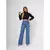 Calça Jeans Feminina Wide Leg Cintura Alta Pantalona ⭐⭐⭐⭐⭐5.0 - loja online