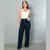 Calça Jeans 100% Wide Leg Mulher Moderna ⭐⭐⭐⭐⭐5.0 - comprar online