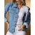Jaqueta Jeans Feminina Moda Longer Parka lycra com bolso - comprar online