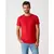 Camiseta Básica Masculina Decote Redondo Pesponto Em Meia Malha