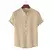 Camisa Social Masculina Linho Gola Padre Manga Curta Luxo ⭐⭐⭐⭐⭐5.0 - OUTLET | Loja Oficial | Roupas Masculinas e Femininas