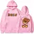 Moletom feminino Canguru, Casaco Feminino Unissex Justin Bieber Drew House Urso Bear Lançamento 2025 na internet