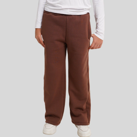 Pantalón ancho de frisa invisible
