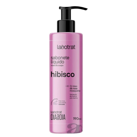 Sabonete Líquido Facial e Corporal LABOTRAT Hibisco 190ml