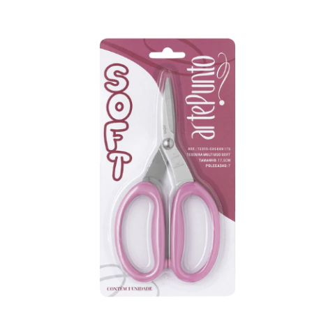 TESOURA SOFT 8,5CM LILAS