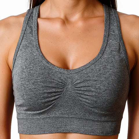 Top Selene Sem Costura Alta Sustentação Fitness Academia - comprar online