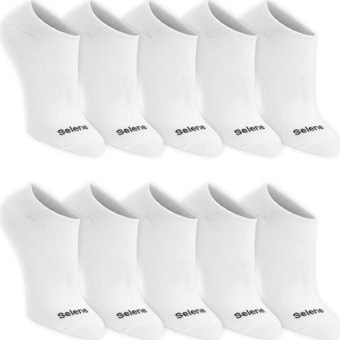 Kit 10 Pares Meias Selene Sapatilha Algodão Masculino Feminina Cano Curto Baixo Soquete Academia Original na internet
