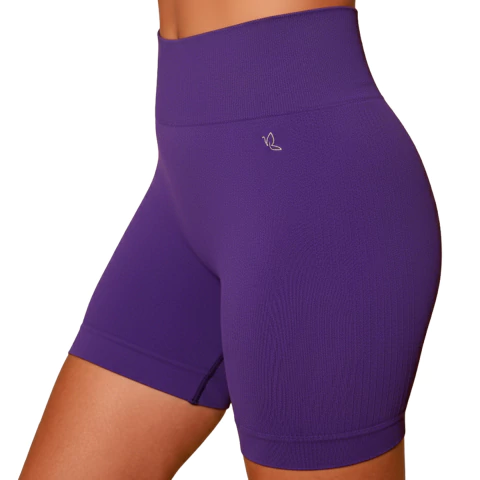 Short Benévola Poliamida Academia Sem Costura Leg Legging Shorts Sem Transparência Bermuda Fitness Treino Corrida - comprar online