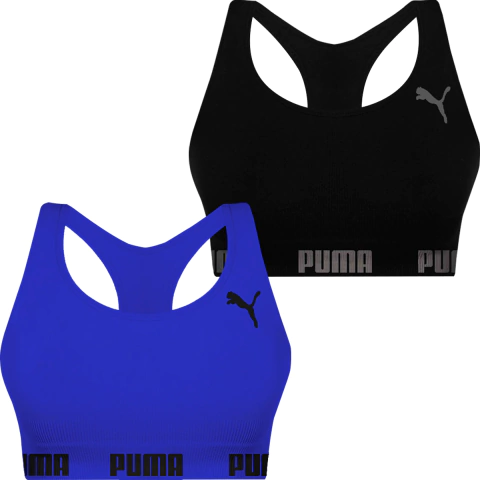 Kit 2 Top Puma Nadador Sem Costura Feminino Academia - loja online