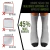 Kit 9 Pares Meias Cano Alto 25cm Algodão Esportiva Atacado na internet