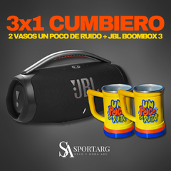 JBL BOOMBOX 3 + 2 VASOS TÉRMICOS UN POCO DE RUIDO DE REGALO