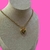 collar bolitas corazón chunky