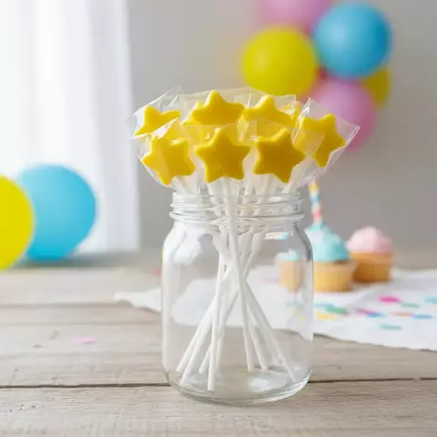 Mini chupetin estrellas de caramelo x 30unidades