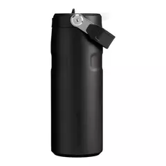 The IceFlow Bottle con Flip Straw Lid Black - comprar en línea
