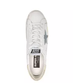 Golden Goose Super-star Blanco Talón Dorado (Parche Estrella Gris) - tienda en línea