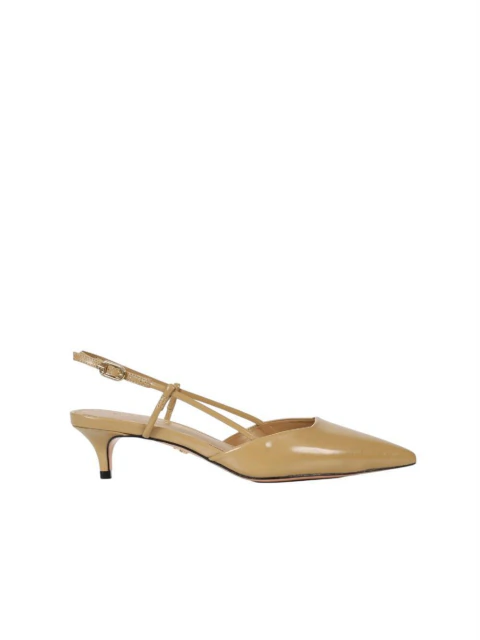 SCARPIN EM COURO CASSIE SALTO BAIXO SAFARI
