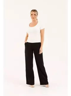 Blusa canelada manga curta sem costura