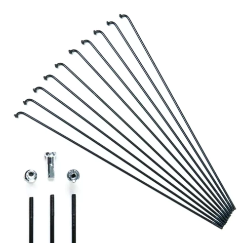 Raio para Bicicleta Aro 29/700 290x2,0mm Inox Preto (36 Unidades)