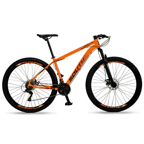 Bicicleta Aro 29 South Legend Laranja 21V Shimano Freio a Disco - comprar online