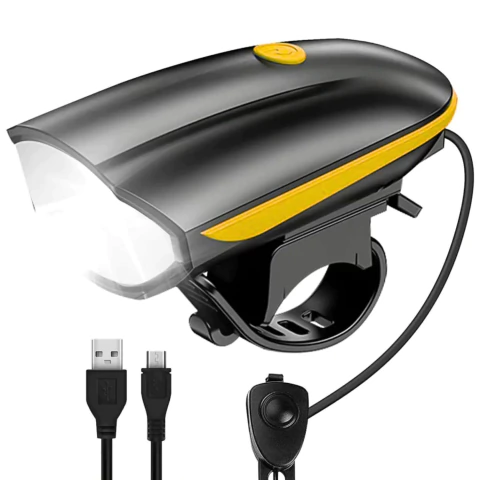 Lanterna Farol LED Buzina ZT3 250 Lúmens 4 Sons Recarregável USB - comprar online