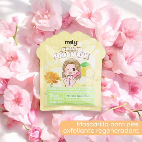 MASCARILLA PARA PIES CON ACIDO LACTICO DE LIMON, ACIDO SALICILICO Y ESCUALANO MELY (MY889018) - comprar online