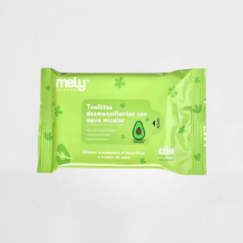 TOALLITAS DESMAQUILLANTES CON AGUA MICELAR AVOCADO (MY891023) - comprar online