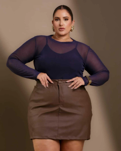 Short saia em courino Diva's - comprar online