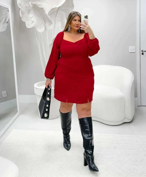 Vestido manga longa Rosa Milliossi - comprar online