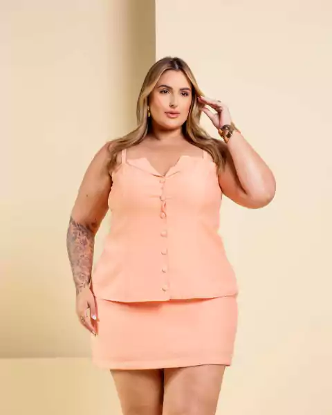 Conjunto short saia com blusa Diva's