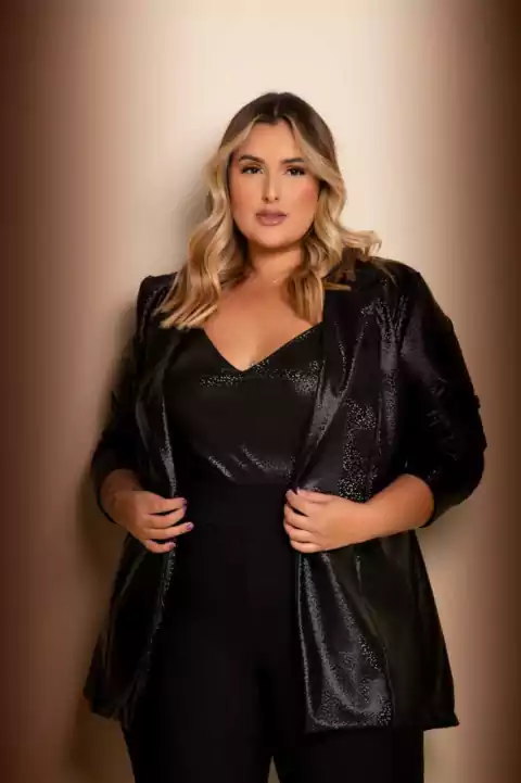 Blazer com top em courino Diva's