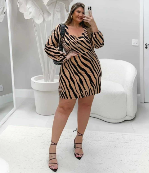 Vestido manga longa Rosa Milliossi - comprar online