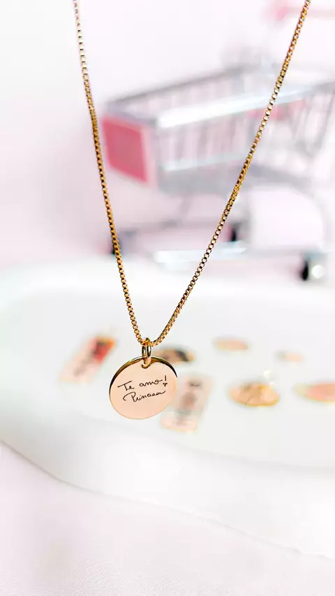 Colar personalizável 1,3cm (Somente escritas)